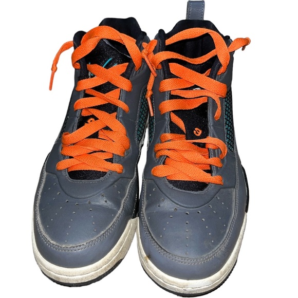 Youth Nike Air Jordan Flight Grey/Black/Teal Sneakers - 6.5Y (Women’s 8) - Picture 4 of 13